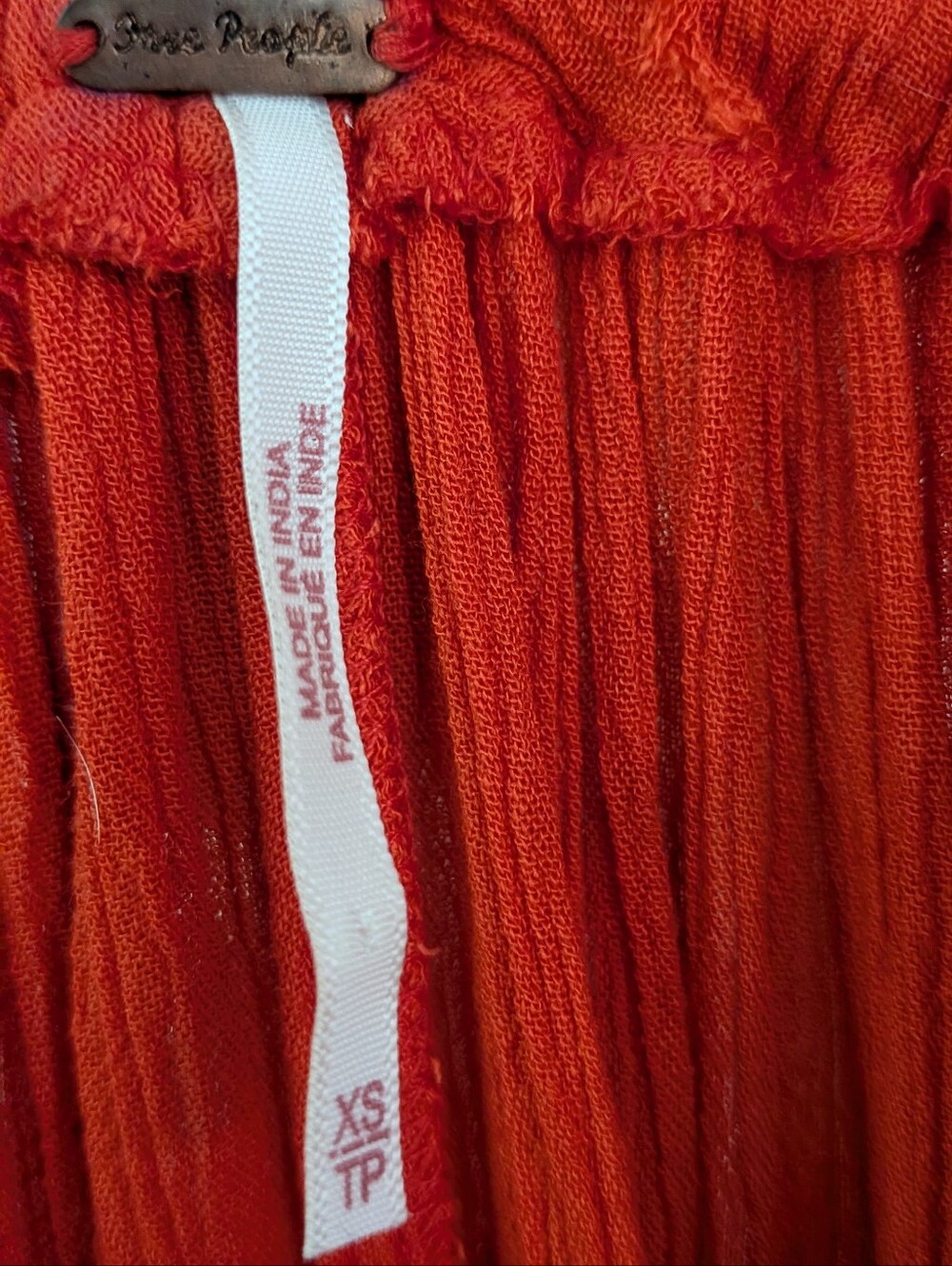Frsee PeopleRed Embroidered Boho Tassel Dress - Picture 4 of 4